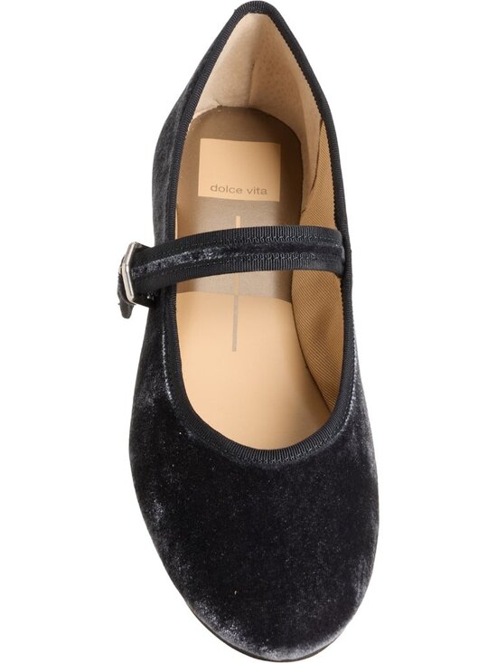 Dolce Vita Shoes - Dolce Vita Roslyn Mary Jane Flats - Dusty Blue Velvet